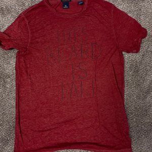 Mens Scotch & Soda Red S/S T-Shirt - Sz L